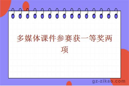 多媒体课件参赛获一等奖两项